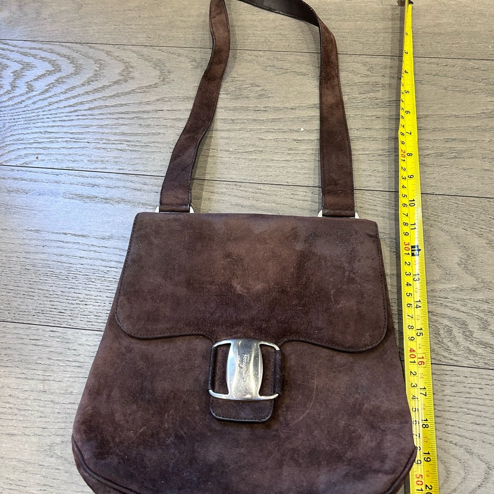 Salvatore Ferragamo Brown Suede bag - Picture 2 of 11